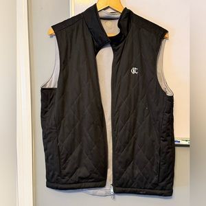 Peter Miller reversible fleece quilted vest